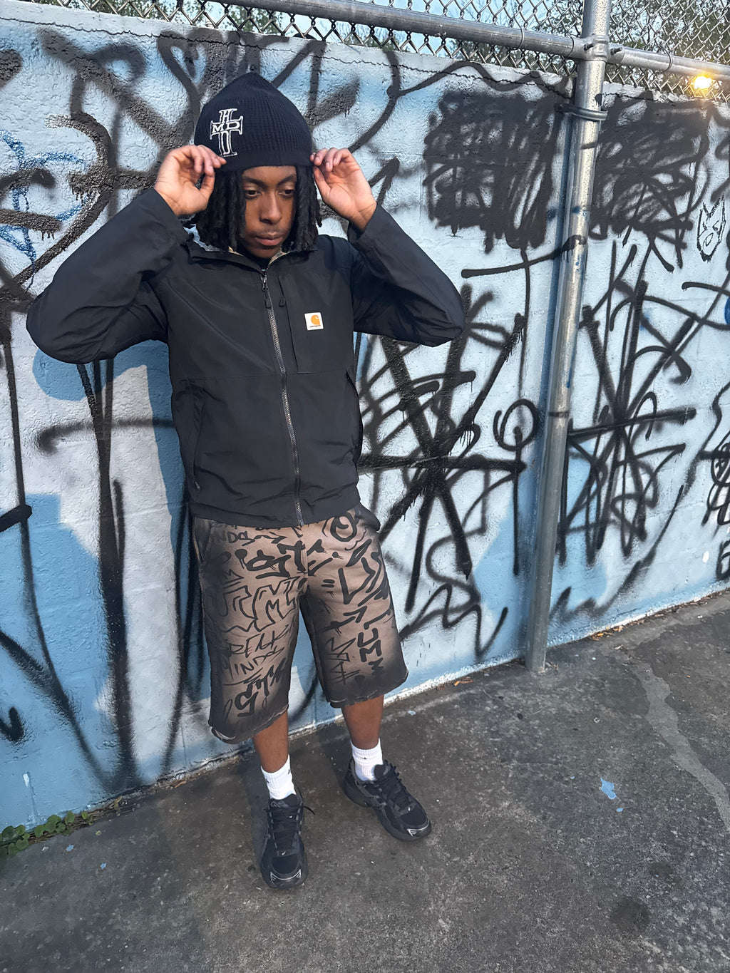 Graffiti sweat shorts
